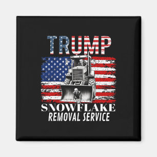 Snowflake Removal Service Funny Donald Trump 2024  Magnet