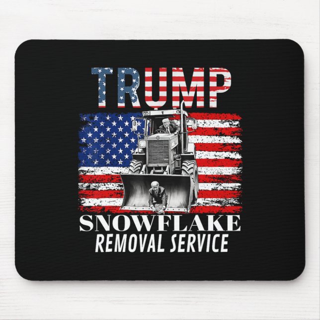 Snowflake Removal Service Funny Donald Trump 2024  Mouse Mat (Front)