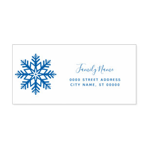 Snowflake Return Address Self-inking Stamp