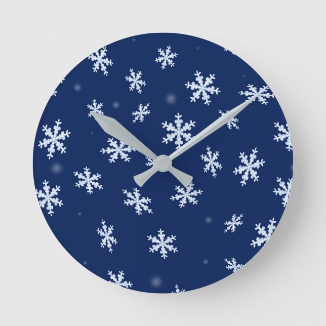 snowflake round clock (Front)