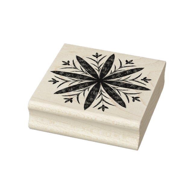 Snowflake Rubber Stamp (Stamp)