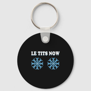 Snowflake S Adult Joke Let It Snow Funny Christmas Key Ring