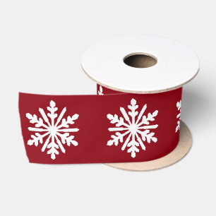 Snowflake Satin Ribbon