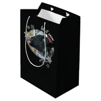 Snowflake Sheep Let it Snow Holiday Gift Bag