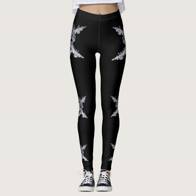 Snowflake ski skin leggings (Front)