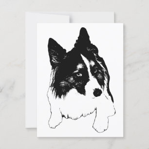 Snowflake Skyline Postcard