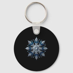 Snowflake Snow Merry Christmas Xmas Family Pajamas Key Ring