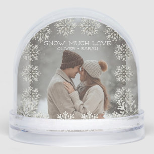 Snowflake Snow Much Love gift for him/her photo Snowglobe
