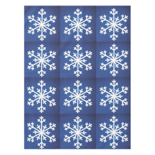 SNOWFLAKE SNOWFLAKES BLUE  TABLECLOTH