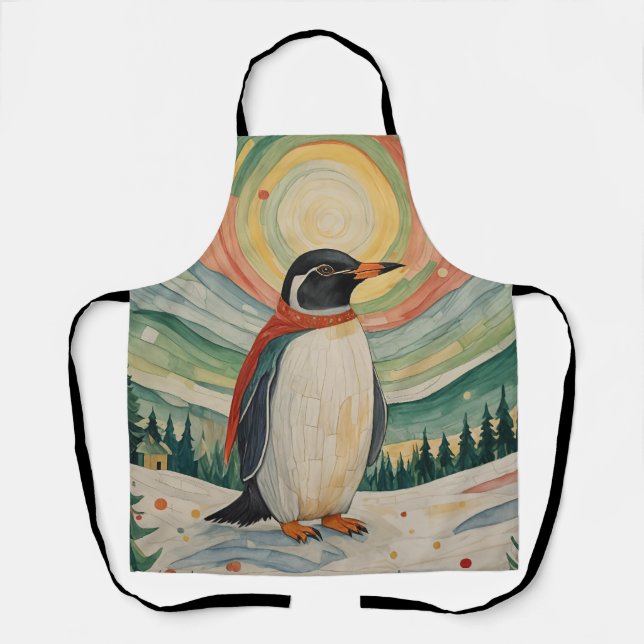 Snowflake Soirée Apron (Front)