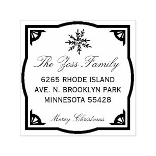 Snowflake Stamp for address