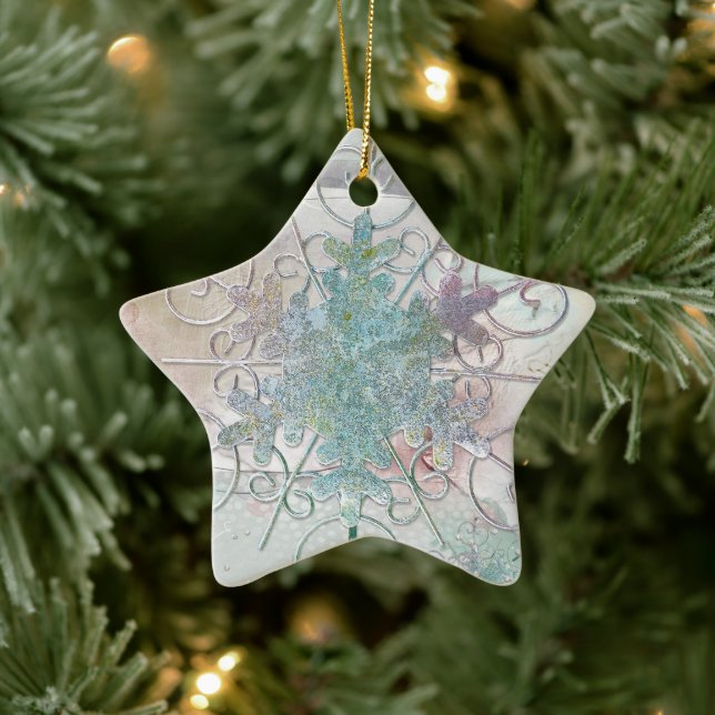 Snowflake Star Holiday Ornament (Tree)