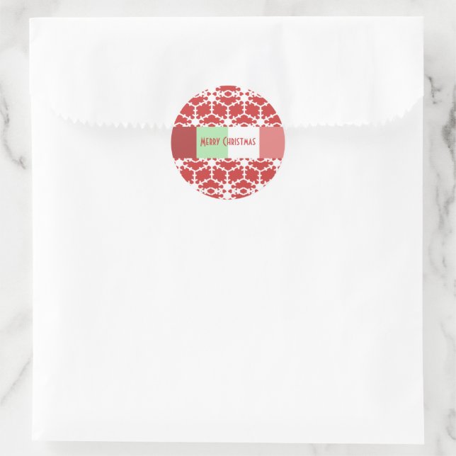 Snowflake Sticker Shown Red But You Choose Colour (Bag)