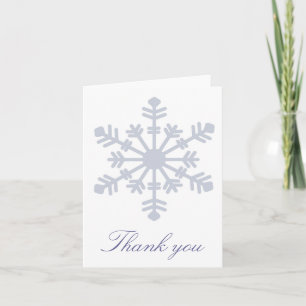Snowflake Thank you Card