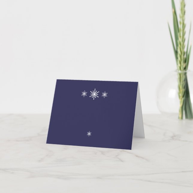 Snowflake Thank You Note Card (Front)