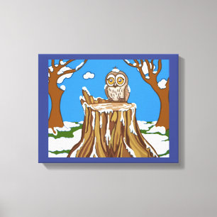 Snowflake the Owl Canvas Print