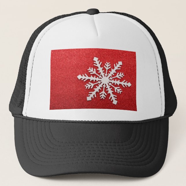 Snowflake Trucker Hat (Front)