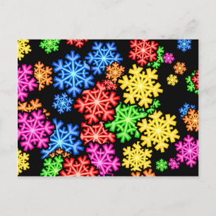 Snowflake Wallpaper Postcard