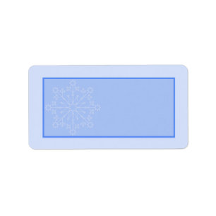 Snowflake Wedding Mailing Address Label