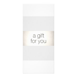 Snowflake White Silver Salon Spa Gift Certificate