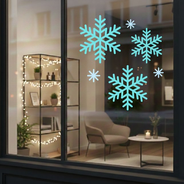 Snowflake Window Cling (Blue Snowflake Window Cling)