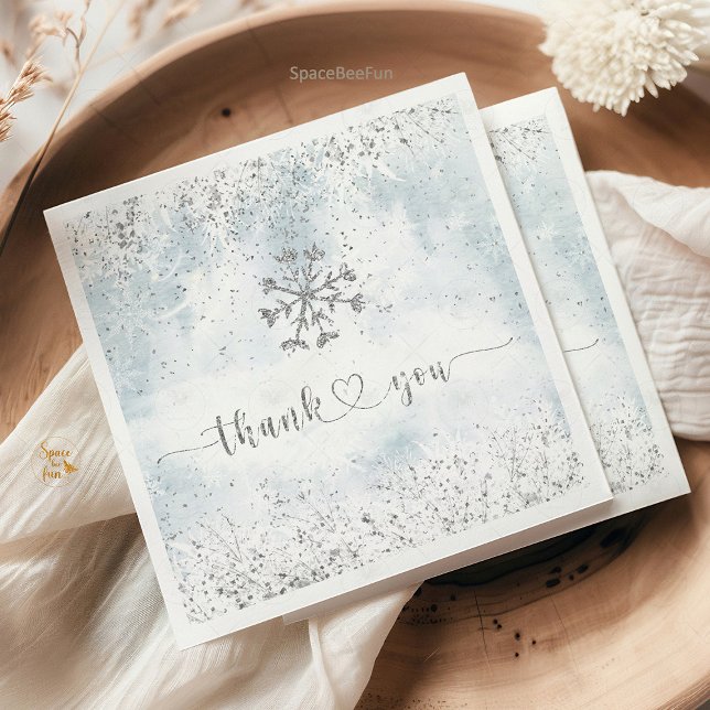Snowflake Winter Baby Shower  Napkin (little snowflake baby shower,winter baby shower invitation,snowflake baby shower napkins,baby shower)