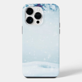 Snowflake Winter Background iPhone 14 Pro Max Case
