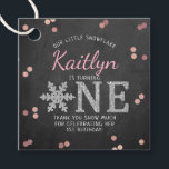 Snowflake Winter Chalkboard 1st Birthday Favour Tags<br><div class="desc">Celebrate in style with these cute and very trendy birthday party favour tags. This design is easy to personalise with your special event wording and your guests will be thrilled when they see these fabulous tags. Matching shower items can be found in the collection.</div>