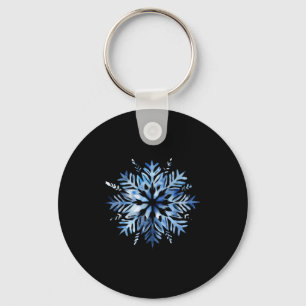Snowflake Winter Christmas Matching  Key Ring