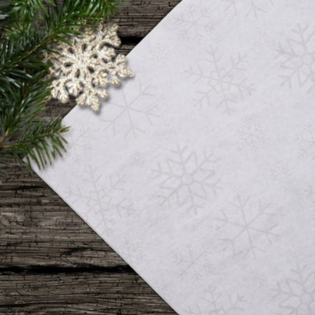 Snowflake Winter Christmas Pattern Tissue Paper (Creator Uploaded)