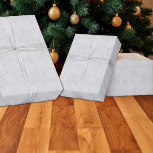 Snowflake Winter Christmas Pattern Wrapping Paper