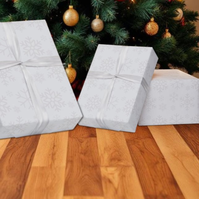 Snowflake Winter Christmas Pattern Wrapping Paper (Creator Uploaded)