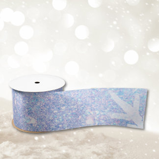 Snowflake Winter Ribbon for Christmas Gifts Satin Ribbon