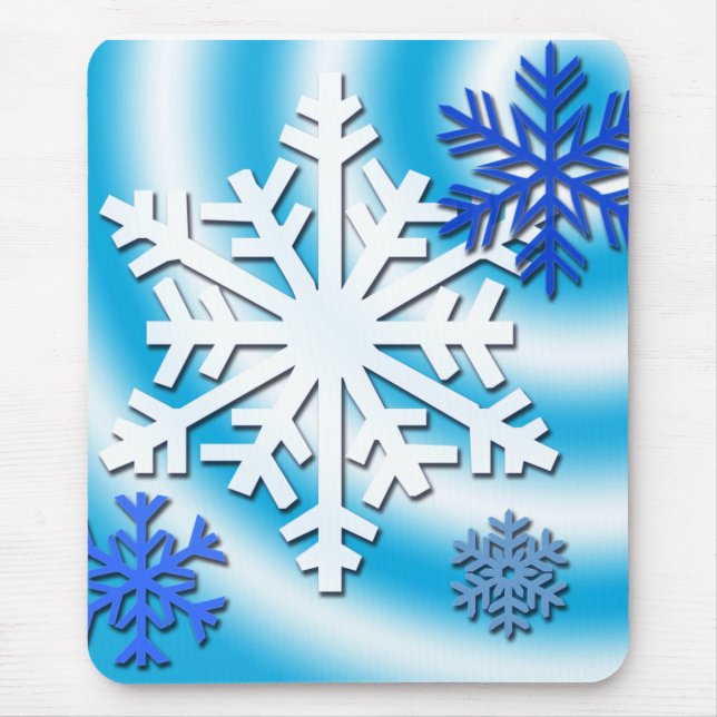 SnowFlake Wonderland Mouse Mat (Front)