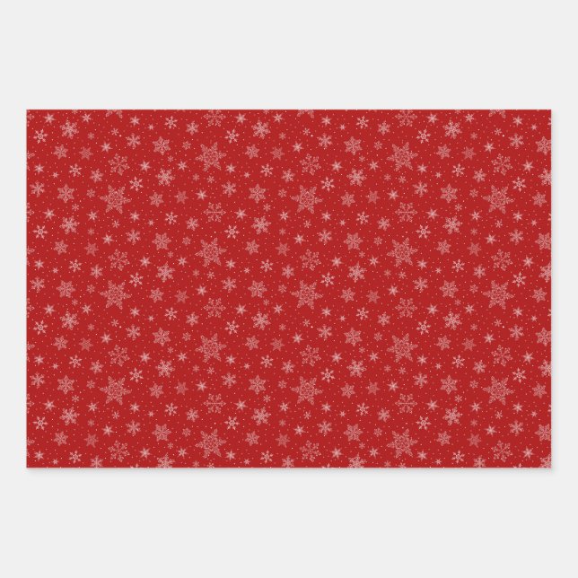 Snowflake wrapping paper (Front)