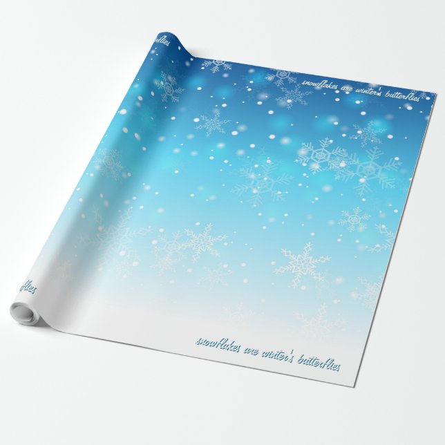 snowflake wrapping paper (Unrolled)