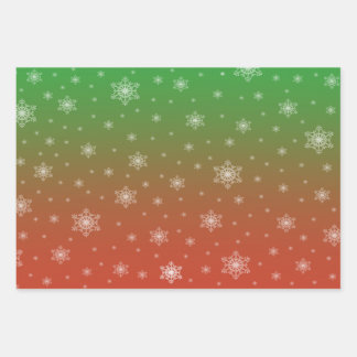 Snowflake wrapping paper