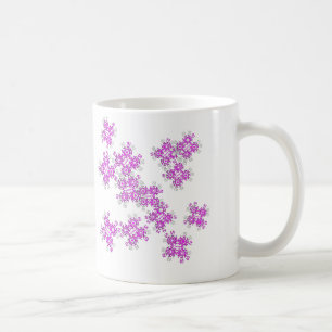 snowflakes1 pink coffee mug