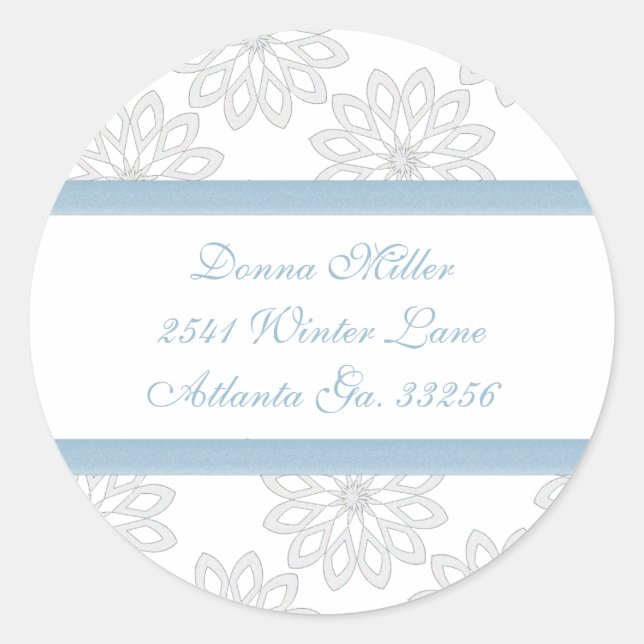 Snowflakes Address Labels (Front)