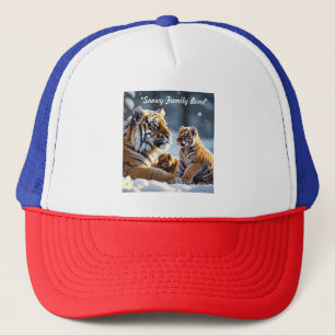 "Snowflakes and Tiger Tracks" Trucker Hat