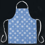 Snowflakes Apron<br><div class="desc">You may change the background colours and size of the pattern according to your preferences. Also,  you may add your own text,  or slogan set its font,  location and size,  all in order to create the ultimate personal gift for you and your loved ones.</div>
