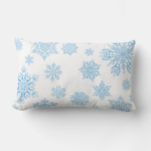 Snowflakes are falling - lumbar cushion