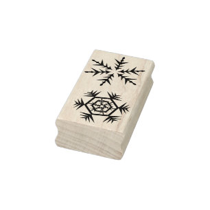 snowflakes art stamp