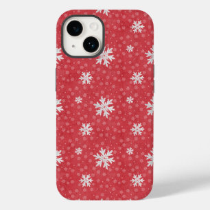 Snowflakes at Christmas Eve Invitation Napkins Tis Case-Mate iPhone 14 Case