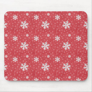 Snowflakes at Christmas Eve Invitation Napkins Tis Mouse Mat