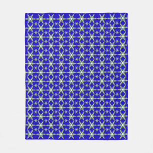 Snowflakes at Midnight Fleece Blanket