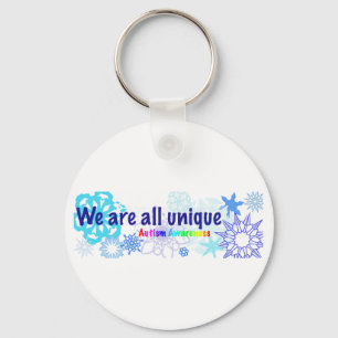 snowflakes_autism key ring