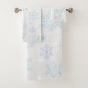 Snowflakes Bath Towel Set