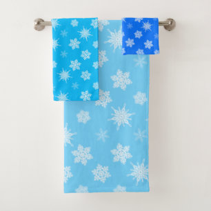 Snowflakes Bath Towel Set