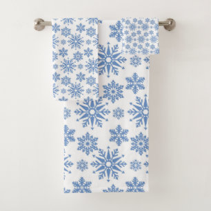 Snowflakes Bath Towel Set